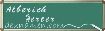 Alberich Herter Visitenkarte